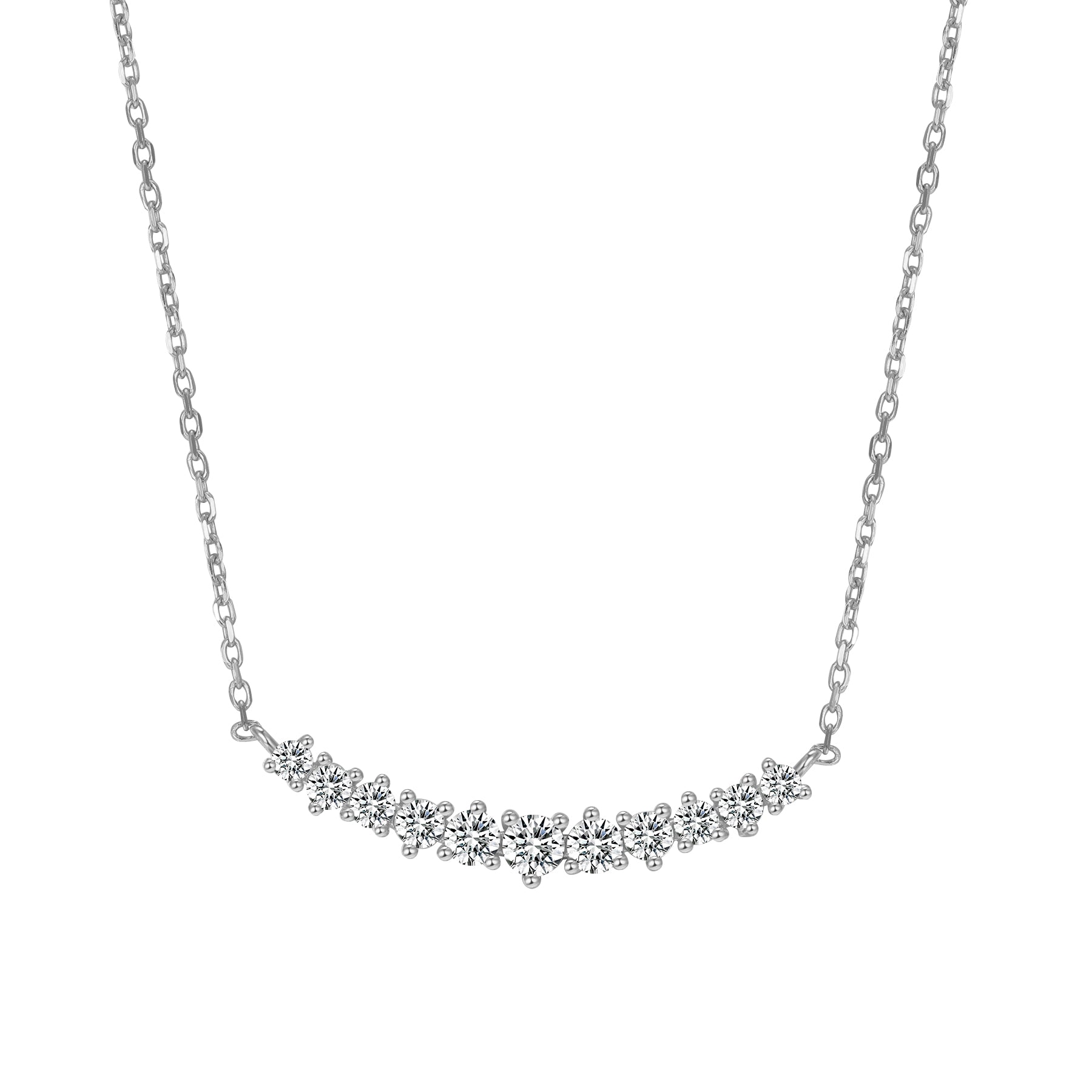 Tennis Glow Halskette aus Sterlingsilber